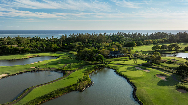 Parcours de golf avec vue sur l’océan au parcours Le Château à Heritage Villas Valriche