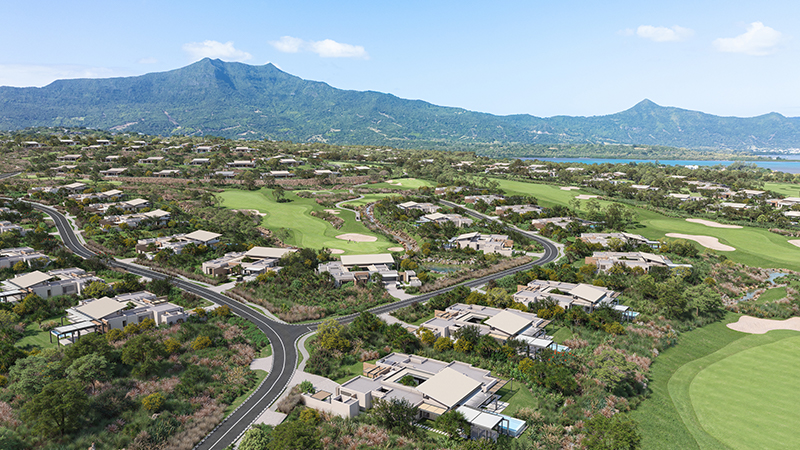 Harmonie Golf & Beach Estate île Maurice, Vue aérienne avec lagon